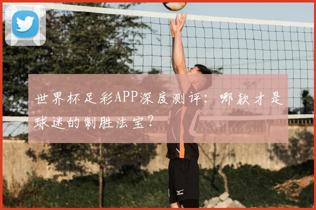 世界杯足彩APP深度测评：哪款才是球迷的制胜法宝？